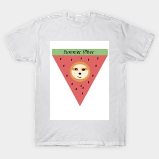 Sloth stuck in a watermelon! T-Shirt